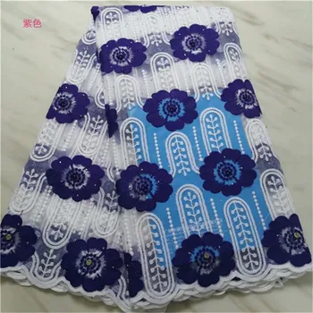 

Tulle Embroidered Net Lace African French Laces Fabrics High BLUE Quality Nigerian French Net Lace beads With stones fucshia
