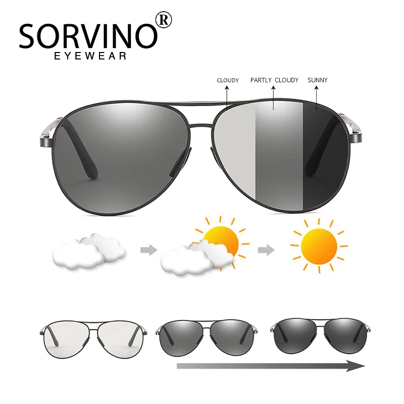 SORVINO,, фотохромные солнцезащитные очки, день, ночное видение, двойная защита глаз, солнцезащитные очки, для вождения, поляризационные очки, oculos de sol