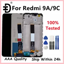 Écran tactile LCD de remplacement, 6.53 pouces, avec châssis, pour Xiaomi Redmi 9A, Original=