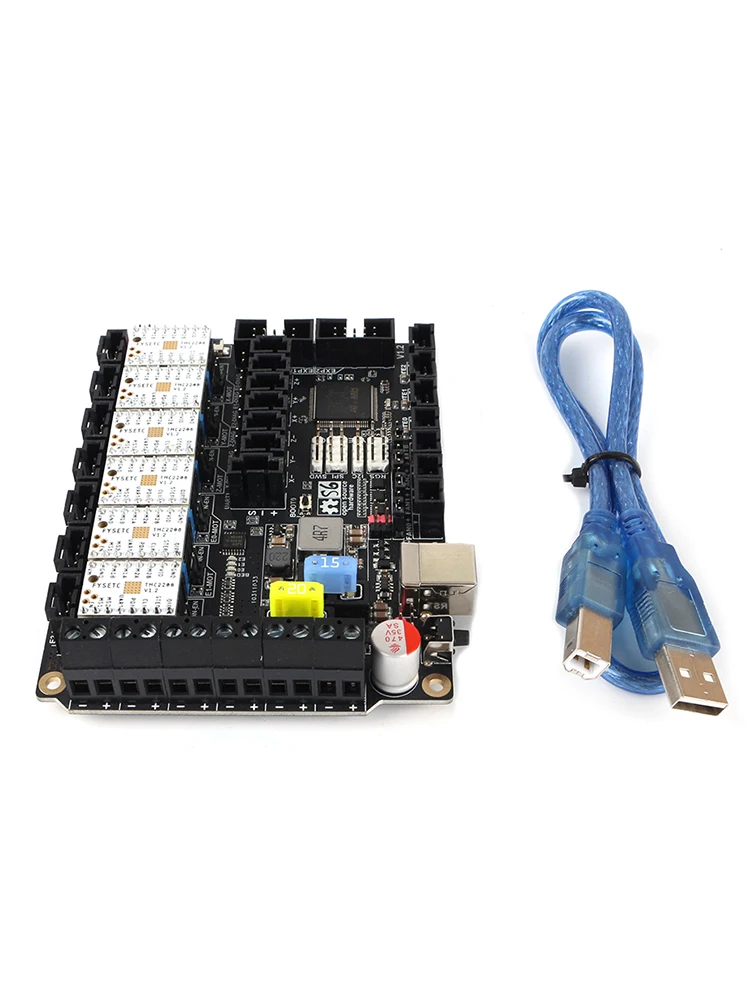 S6 V1.2 плата управления 32 бит MX разъем с 6 шт. TMC2208 UART Драйвер шагового двигателя Летающий провод VS F6 V1.3 SKR V1.3