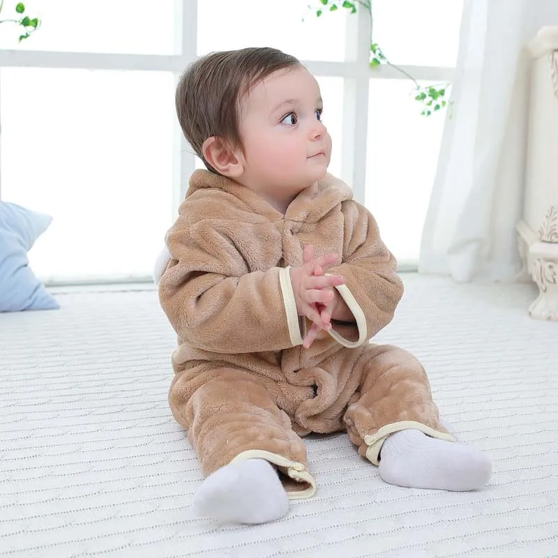 Детский осенне-зимний теплый комбинезон для девочек и мальчиков; костюм для новорожденных; одежда для малышей; комбинезон для малышей; От 0 до 1 года
