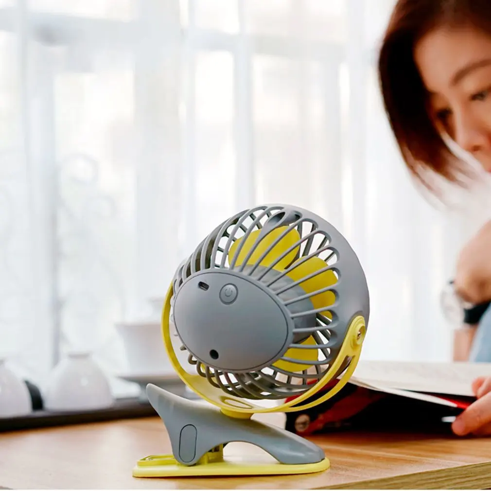 Креативный персональный мини Usb портативный вентилятор для зарядки собаки с зажимом вентилятор для студентов летний портативный маленький вентилятор