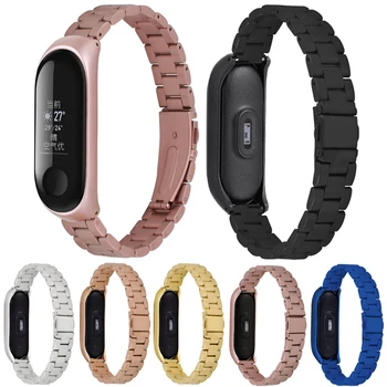 

Metal Strap For Xiaomi Mi Band 4 Replaceable Stainless Steel Wristband Mi Band 4 Bracelet Pulseira Miband4 Belt for Xiaomi Watch