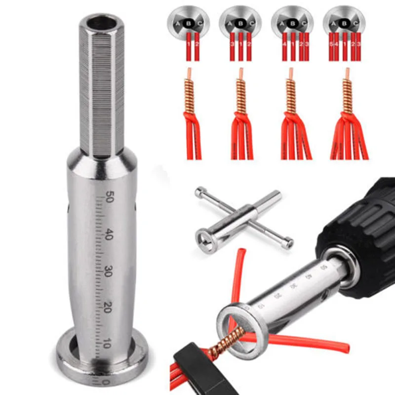

1pcs Metal Cable Connector 9cm Wire Twisting Tool Stripper Twisting Electrical Power Drill Driver Tool Parts