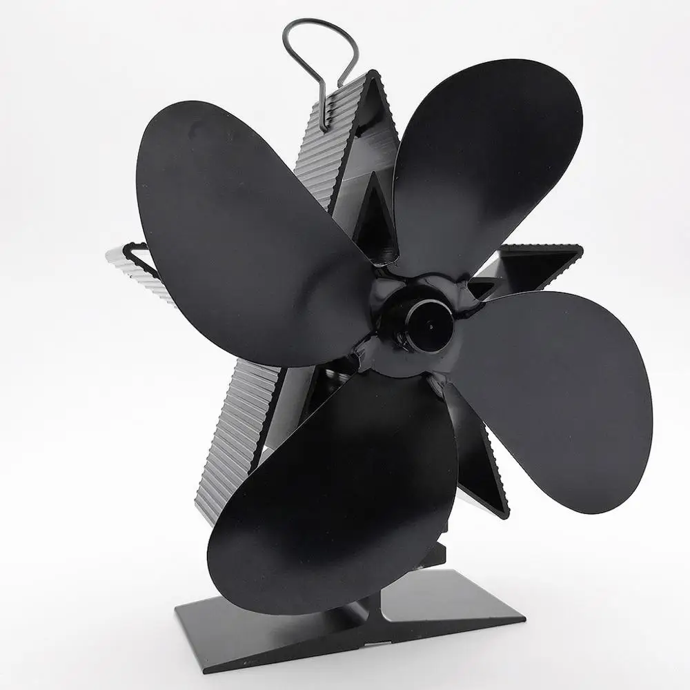 4 Vane Eco Friendly Heat Powered Log Burner Fireplace Stove Top Star Fan Thermal Power Fan Kichen Accessories Dropshipping #45 4 Vane Eco Friendly Heat Powered Log Burner Fireplace Stove Top Star Fan Thermal Power Fan Kichen Accessories Dropshipping #45