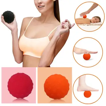 

6.3cm Fitness Hand Foot Massage Ball Yoga Gym Silicone Soles Hedgehog Sensory Training Muscle Release Body Relaxing Massage Ball
