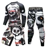 Man Compression Sport Suit Quick-drying Fitness Training MMA Kit rashguard Male Gym Sportswear 3D print panda Tights Jogging Set ► Photo 1/6