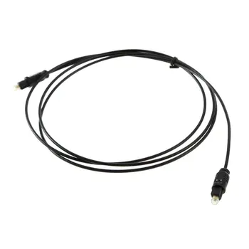 

1 pcs 1.5M Digital Optical Audio Optic Fiber Cable Black TV power amplifier soft Cable Drop Shipping