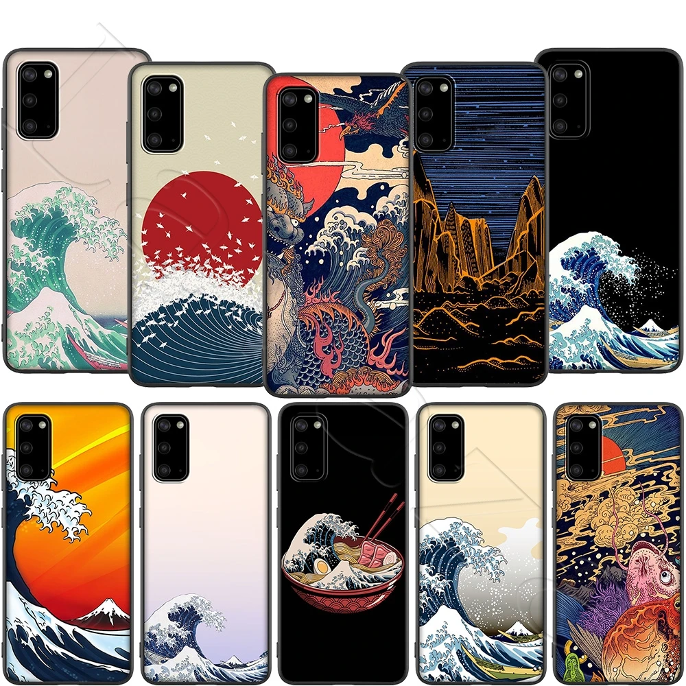 Отличный Чехол Kanagawa для Samsung Note 10 S6 S7 S8 S9 S10 S10e S20 ultra A71 A51 A81 A91 M10 M20 M30 Lite Edge Plus |
