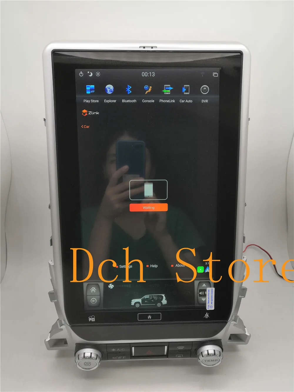 Top 13.6 inch Vertical tesla style Android 8.1 Car DVD GPS Navigation for TOYOTA LAND CRUISER LC200 2016 2017 2018 radio px6 carplay 2