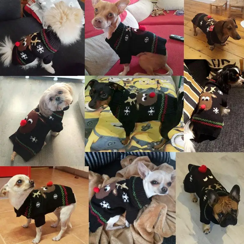 Зимняя одежда для собак, теплый Рождественский свитер для маленьких собак, верхняя одежда для питомца, чихуахуа, костюм для Джерси, Перро-Йорк, одежда для щенков
