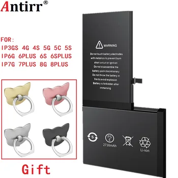 

Lithium Battery For Apple iPhone3gs 4s 4 5c 6S 6 7 5S 5 6plus 8 8plus Replacement Batteries Internal Phone Bateria + Free Tools