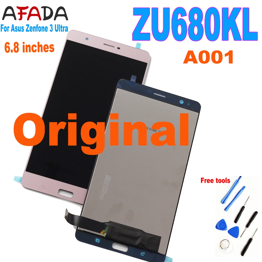 

6.8 Original LCD For Asus Zenfone 3 Ultra ZU680KL A001 LCD Display Touch Screen Digitizer Assembly Screen Replacement