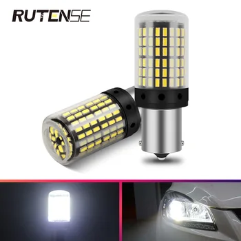 

2X P21W led 1156 BA15S 1157 bay15d p21/5w T20 7440 7443 W21W w21/5w 144smd 1156 led turn signal light brake lamp 12V 6000K white