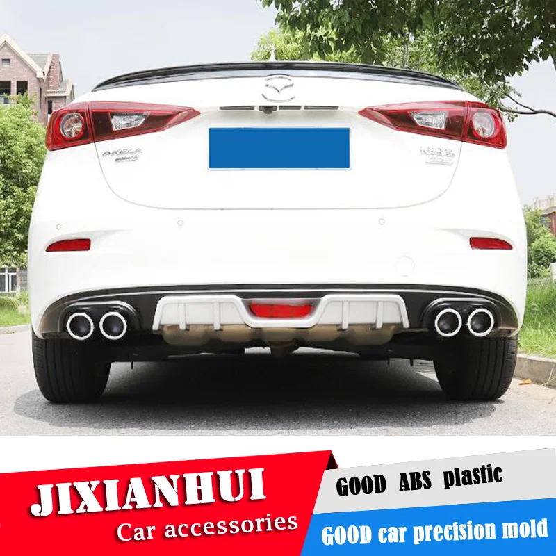 Для Mazda 3 Axela Body kit спойлер 2017 2019 для ABS задний передний бампер диффузор защитные