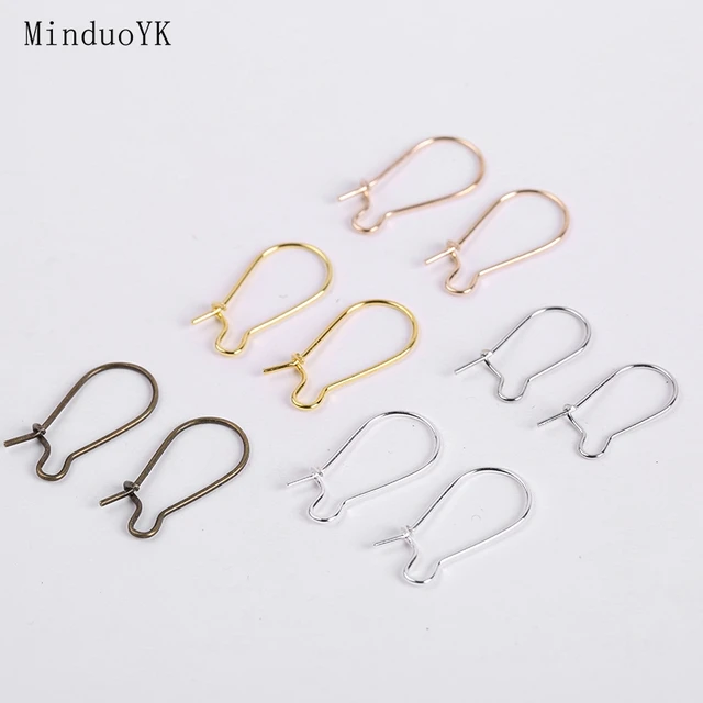 50Pcs/Lot 12*25mm Irregular Earring Hooks DIY Earrings Accessories Findings  Earwires For Jewelry Making