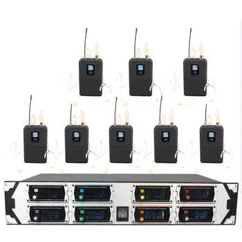 شراءميكروفون لاسلكي مهني U8000GTA2UHF8 قناة تردد ثابت عرض ديناميكي ميكروفون سماعة الرأس أداء المرحلة