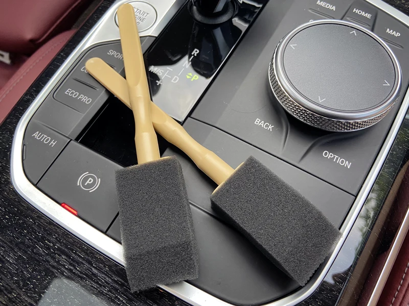 Lucullan Marke Mini Automotive Klimaanlage Vent Pinsel Auto Kühlergrill Reiniger Auto Detaillierung Schwamm Pinsel – Detail 2