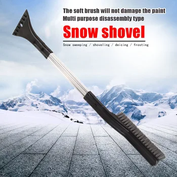 

Car Aluminum Telescopic Snow Brush Detachable Snow Sweeping brush Winter Vehicle Windshield Snow Removal Tool