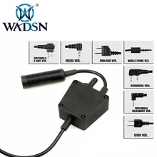 WADSN E-Switch Тактический PTT Bowman страйкбол разъем для гарнитуры радио военный Mildland Ken разъем защита для ушей стрельба аксессуар