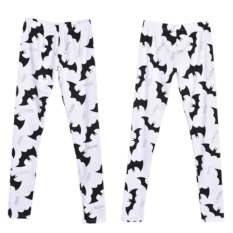 capri leggings 1pc Fashion Autumn Winter Bat Pattern Printing Low Waist Skinny Casual Leggings Women Slim Pants pantalon femme zyia leggings