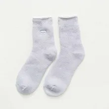 5 пар, женские одноцветные хлопковые носки, зимние бархатные теплые домашние носки для сна, женские носки после родов, calcetines Mujer