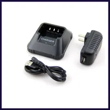 Baofeng bandeja Base de escritorio con adaptador de Cable de carga para UV 3R + 3rplus, accesorio de carga rápida de Radio bidireccional, UV3R PLUS
