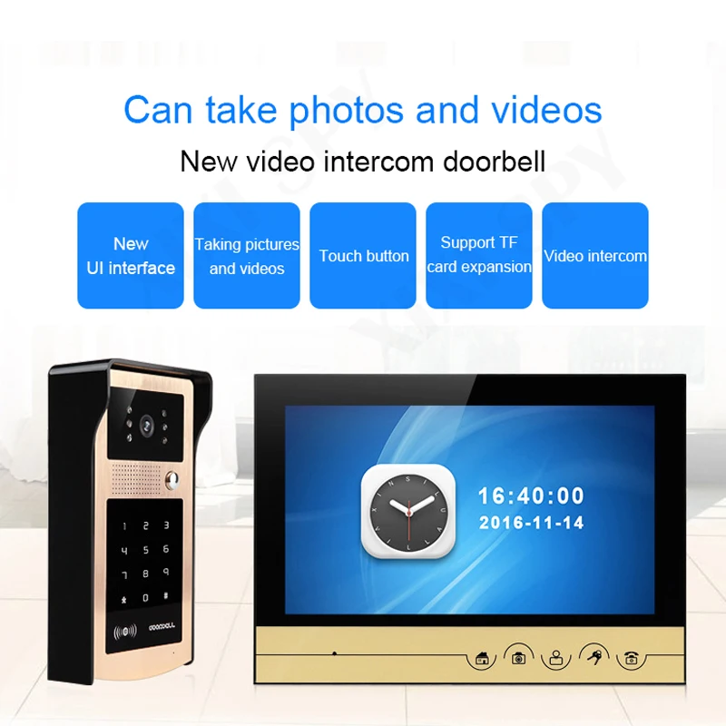 

Intercom video doorbell video-eye intercoms for a private house video call home intercom video goalkeeper Video Phone video