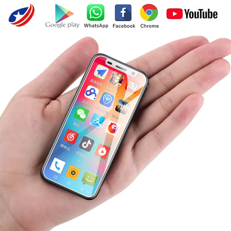  Melrose 2019 4G Lte Smallest Android Phone Google play 3.4'' Quad Core Android 8.1 Fingerprint ID S - 32965048670