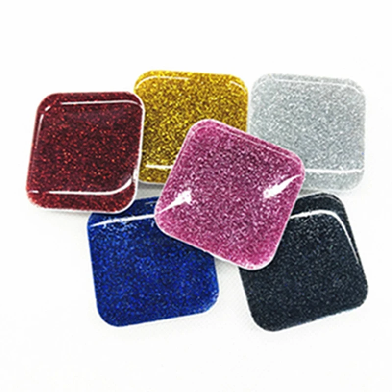 

10pcs Universal Square Expoxy Style Grip Phone Holder Square Glitter Grip Cell Phone Holder Stand