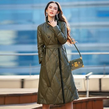 

Mink Fur Coat Autumn Winter Real Genuine Leather Jacket Women Clothes 2020 100% Sheepskin Down Coat Korean Vintage Outwear Tops