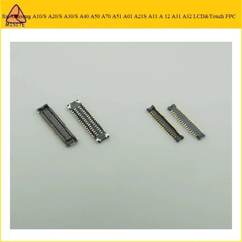 

10Pcs Original inner LCD FPC Connector on Logic board for Samsung A10/S A20/S A30/S A40 A50 A70 A01 A51 A21S A11 A12 A31 A32