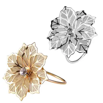 

Napkin Rings with Hollow Out Flower for Dinner Parties Birthdays Weddings Family Gatherings Christmas and Other Parties