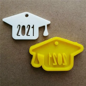 

Shiny Graudation 2021 Keychain Mold DIY Epoxy Silicone Resin Molds