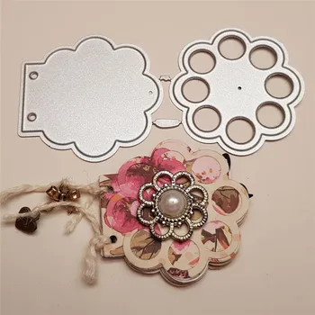 

Eastshap Irregular Frame Metal Cutting Dies Scrapbooking for Card Making DIY Embossing Cuts Craft Die Tag Pattern Craft Dies