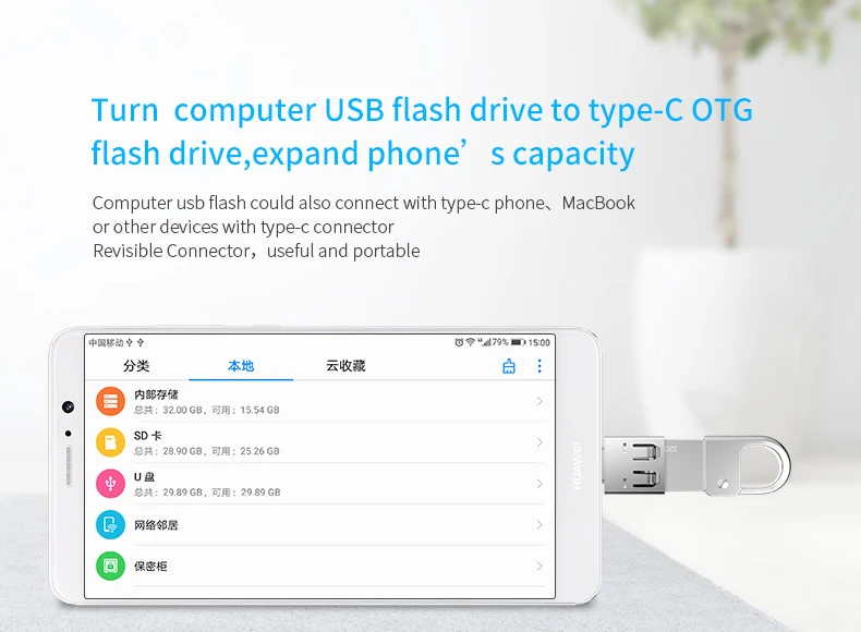 Ginsley адаптер USB type C к USB2.0 адаптер Thunderbolt 3 type-C адаптер OTG кабель для Macbook pro Air samsung S9/10 USB OTG