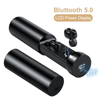 

TWS Wireless Earphone Bluetooth 5.0 Earphone Power LCD Display HIFI Sport Earbuds Headphone with Gaming Music For iOS Android
