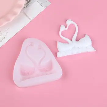 

Lover Swan Animals Keychain Pendant Silicone Mold Resin Jewelry Making Art Craft