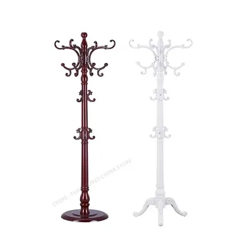 

Racks For Clothes Porte Manteaux Mural Standing Clothes Rack Hanger Stand Wooden Clothes Stand Jacket Holder