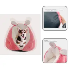 

Innovative Pets Sleeping House Practical Rose Red Anti-slip Bottom Cats Dog Nest Pets Cave Pets Nest