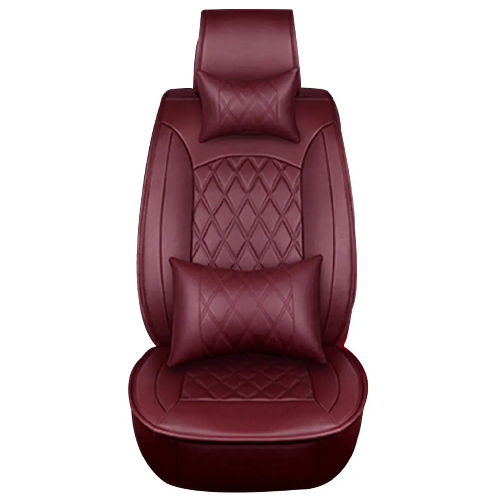 

Car Full Leather Rhomboid Lattice All Surrounded By Seat Cushion Seat Cover Four Seasons Universal Style