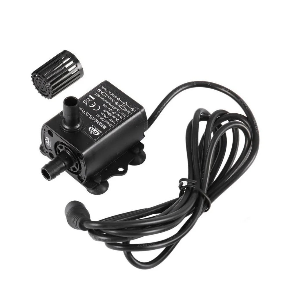 QR50D Aquarium Air Pump Fish Tank Brushless DC Pump 10W 400L/H Submersible Fountain