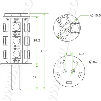 Бесплатная доставка светодиодные лампы G4 теплый белый 3w Led (широкий вольт и фото)