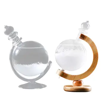 

Creative Globe Shape Storm Glass Crystal Weather Forecaster Bottle Home Decor
