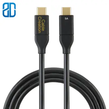 

USB-C To USB-C Gen 2 Cable(100W/5A) USB 3.1 10Gbps Type C Charging Cord Compatible MacBook 15inch Samsung T3 SSDPixel XL 2