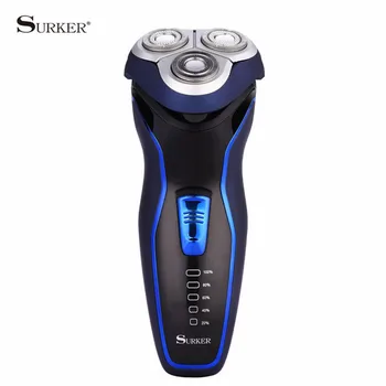 

3D Rechargeable Rotary Cordless Shaver Razor Washable Shaving Cutter Machine Bear Mustache Trimmer Sideburn Haircut Men Face