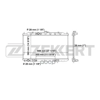 

Radiator OHL. DV. Nissan Almera (n16e) 00-zekkert art. mk-1541