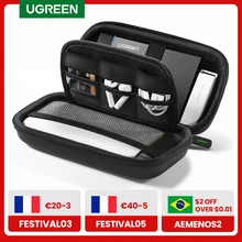 Чехол Ugreen для HDD, защитный чехол для внешнего жесткого диска 2,5 дюйма, чехол для SSD, чехол для внешнего аккумулятора, портативный защитный футляр для органайзера Чехол Ugreen для HDD, защитный чехол для внешнего жесткого диска 2,5 дюйма, чехол для SSD, чехол для внешнего аккумулятора, портативный защитный футляр для органайзера