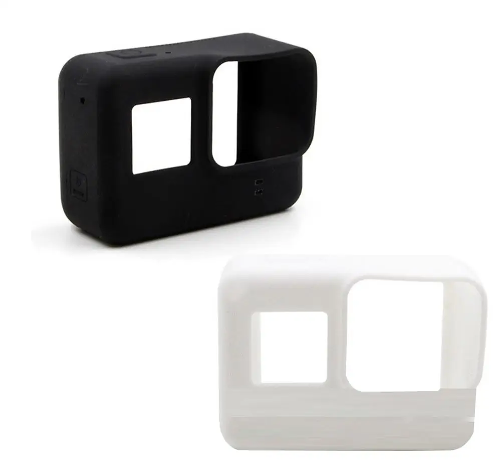 Силиконовый защитный чехол с крышкой для объектива для GoPro Hero 7 6 5 черный пыленепроницаемый протектор Аксессуары для спортивной камеры