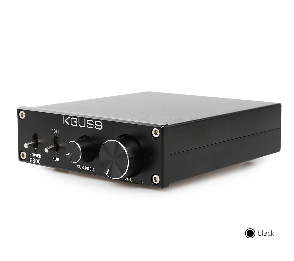 KGUSS G300 HIFI класса D Сабвуфер аудио усилитель 300 Вт усилитель низких частот регулировка